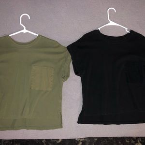 2 oversized pocket tees